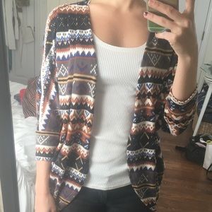Tribal Print Cardigan